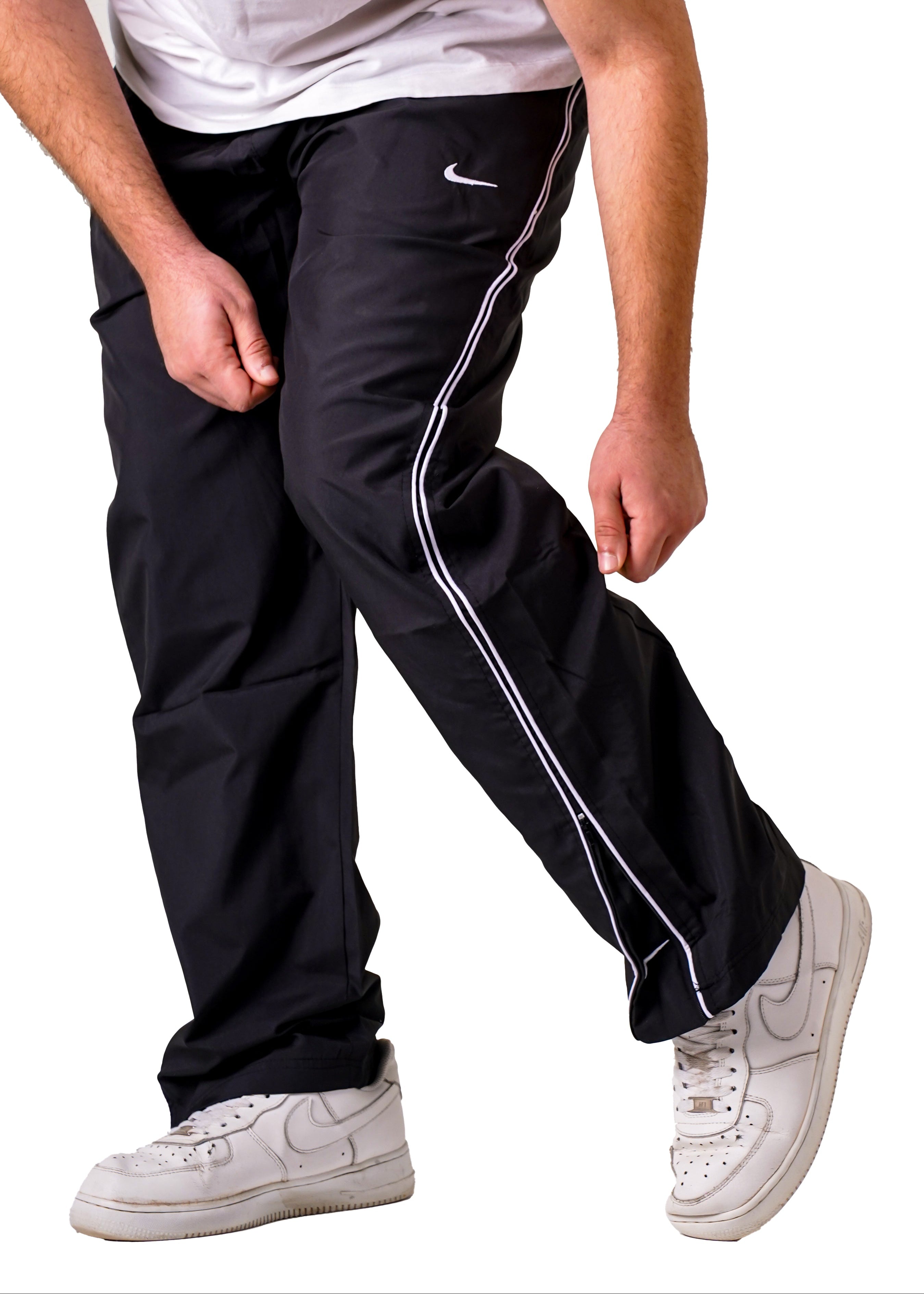 パンツ 90s00s NIKE tech wide nylon pants y2k NIKE TECH TRACKPANTS - Black – Skilzstore