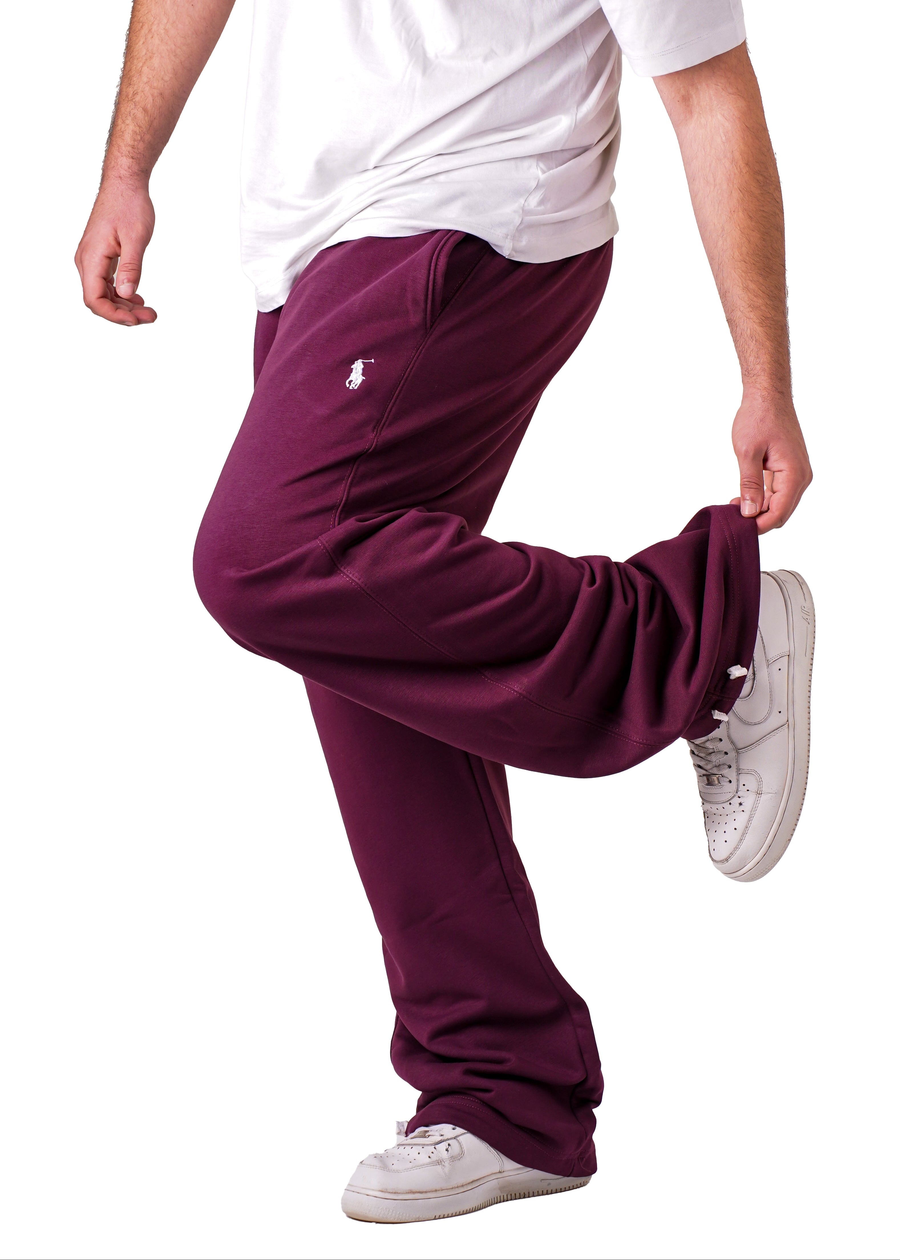 Polo Baggy Jogger - Maroon