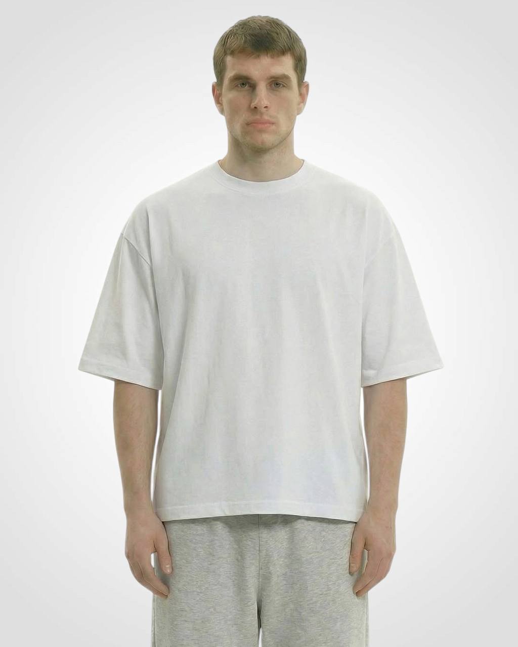 White Boxy Tee